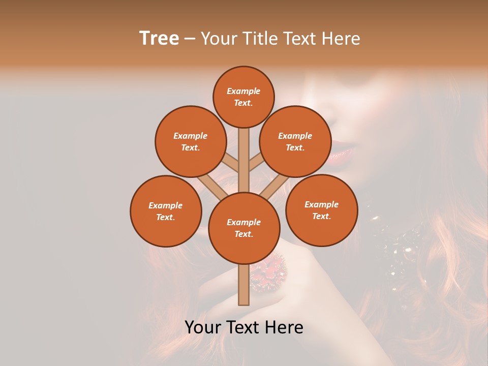 Wavy Hair Dark Health PowerPoint Template