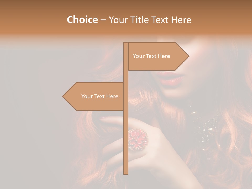 Wavy Hair Dark Health PowerPoint Template