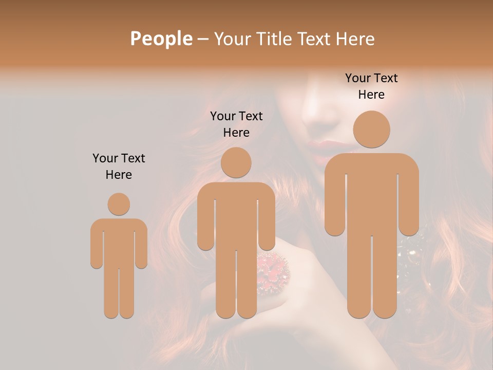 Wavy Hair Dark Health PowerPoint Template