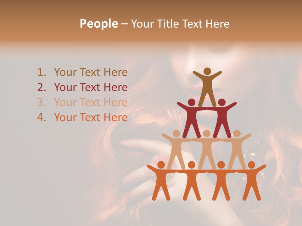 Wavy Hair Dark Health PowerPoint Template