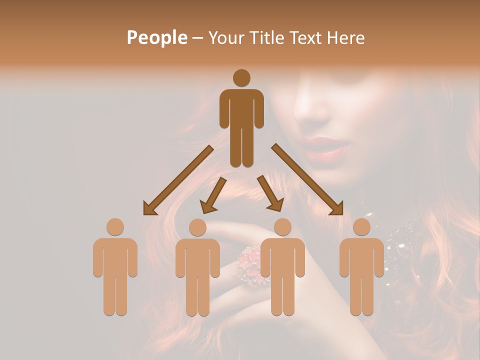 Wavy Hair Dark Health PowerPoint Template