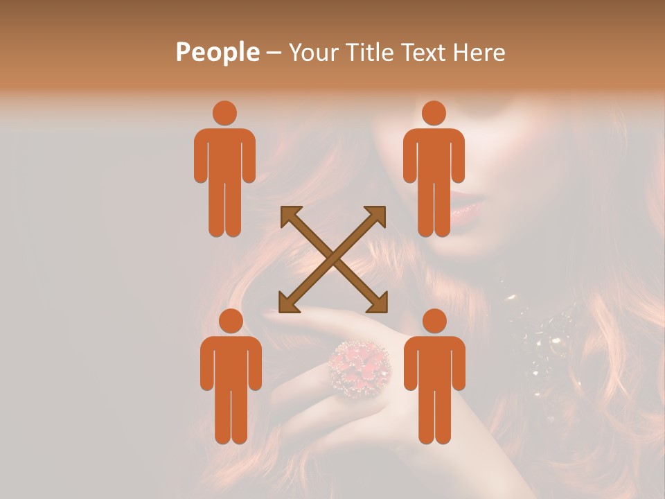 Wavy Hair Dark Health PowerPoint Template