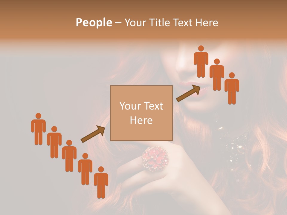 Wavy Hair Dark Health PowerPoint Template