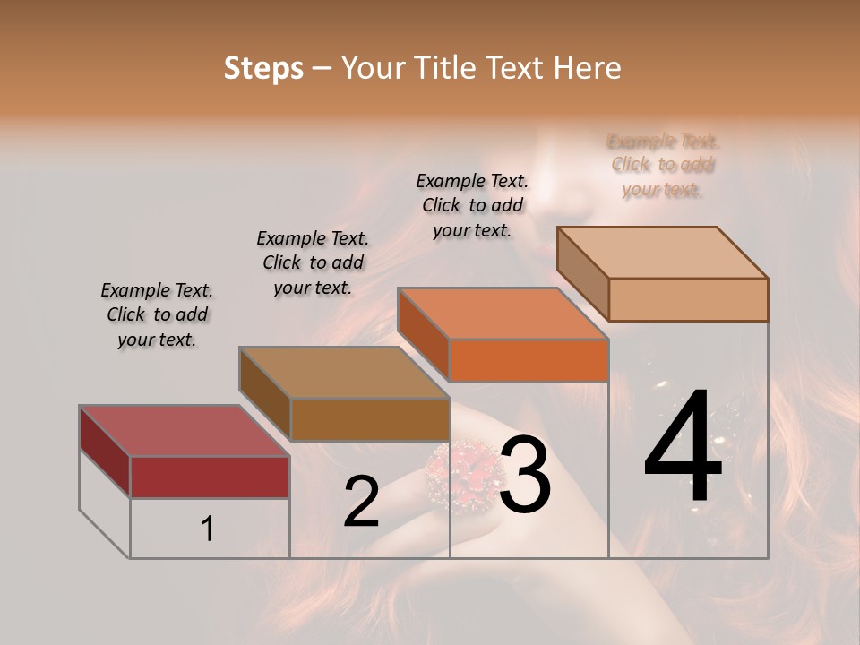 Wavy Hair Dark Health PowerPoint Template