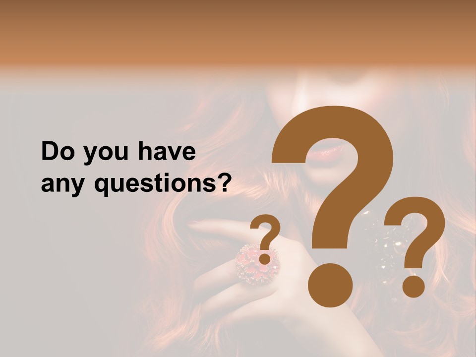 Wavy Hair Dark Health PowerPoint Template