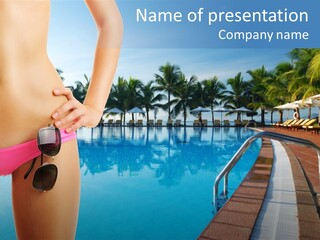 Tropical Girl Pursuit PowerPoint Template