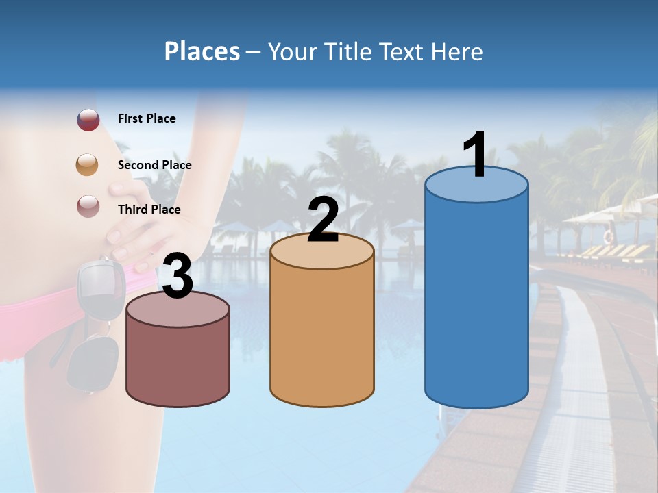 Tropical Girl Pursuit PowerPoint Template