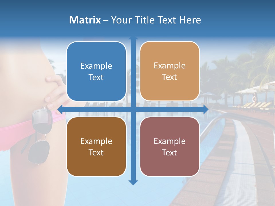 Tropical Girl Pursuit PowerPoint Template