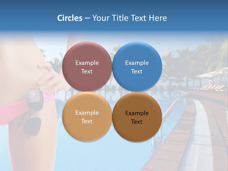 Tropical Girl Pursuit PowerPoint Template