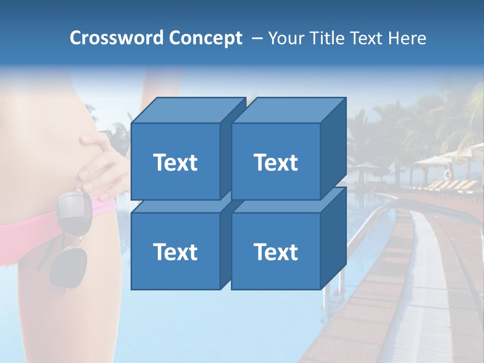 Tropical Girl Pursuit PowerPoint Template