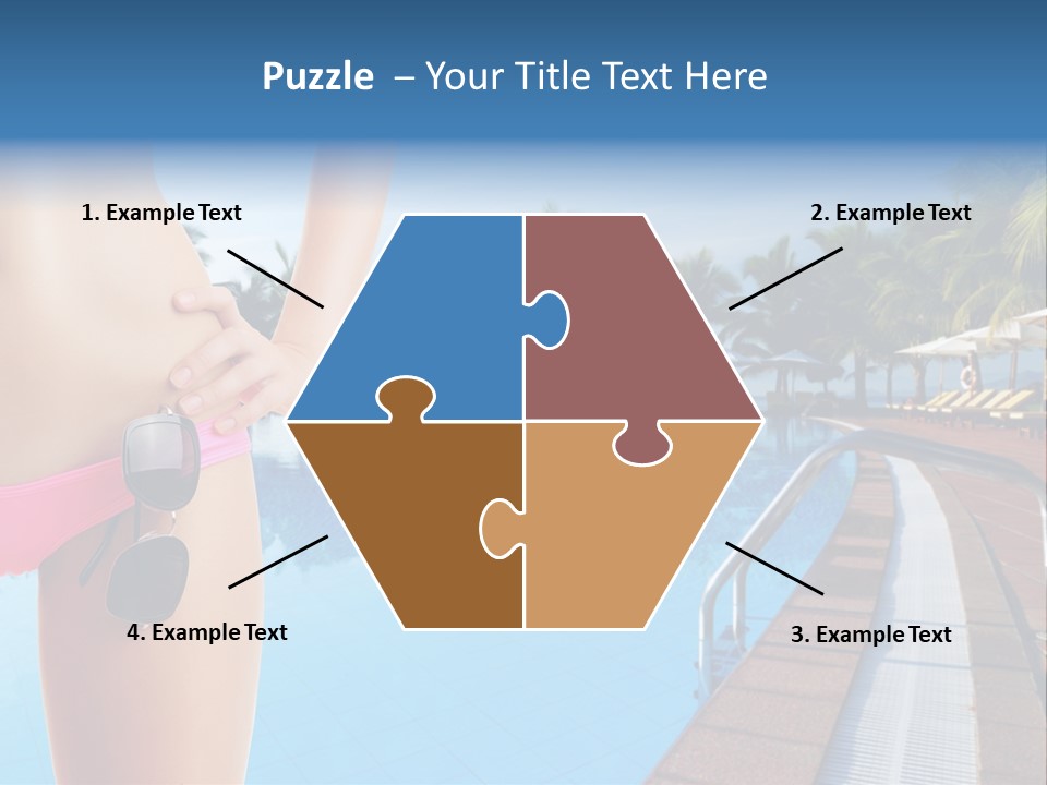 Tropical Girl Pursuit PowerPoint Template