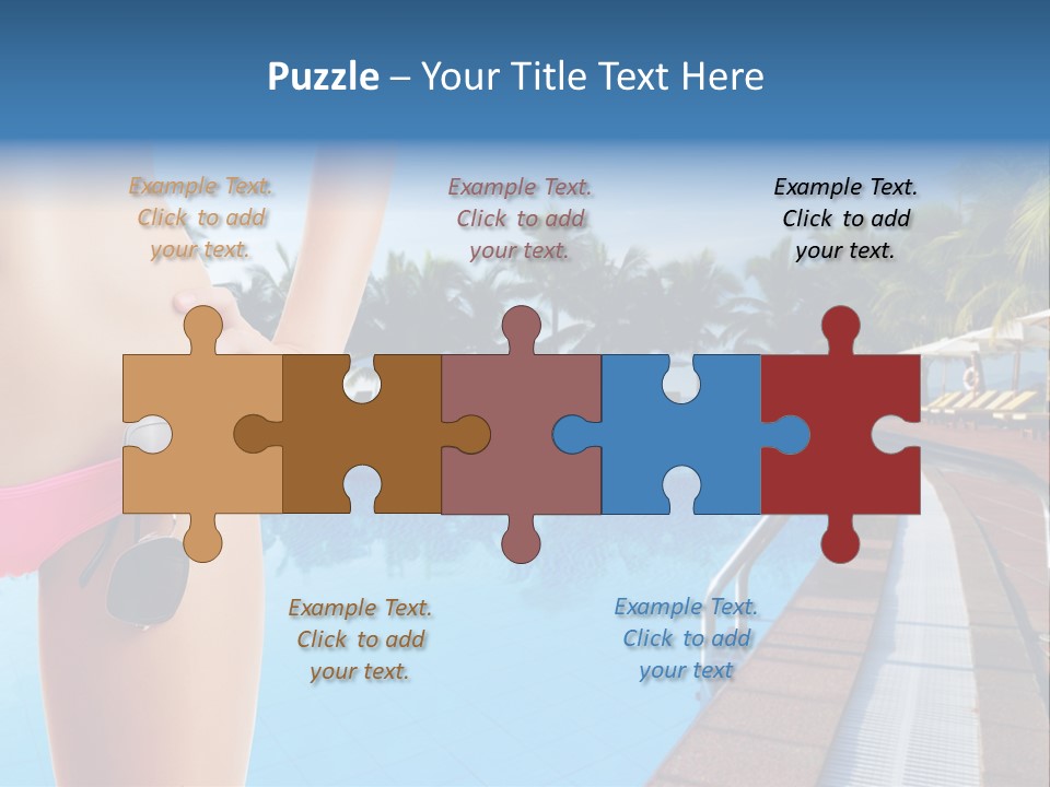 Tropical Girl Pursuit PowerPoint Template