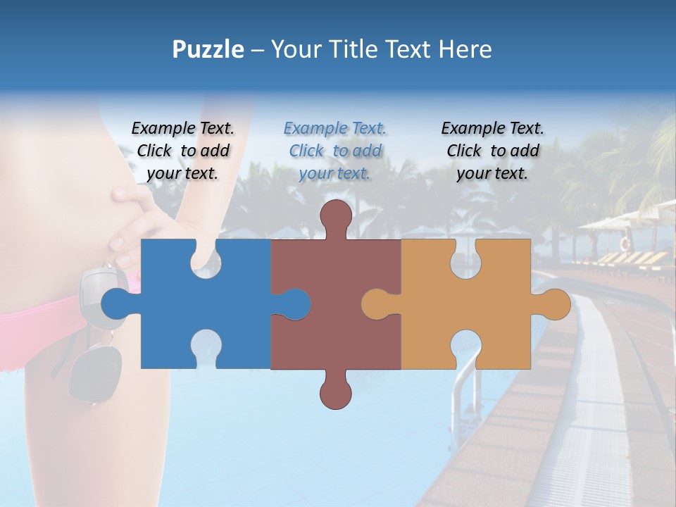 Tropical Girl Pursuit PowerPoint Template