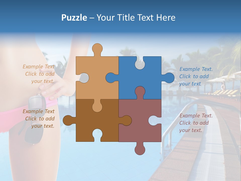 Tropical Girl Pursuit PowerPoint Template