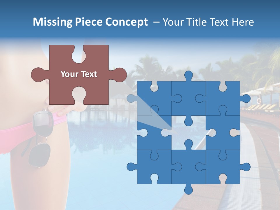 Tropical Girl Pursuit PowerPoint Template