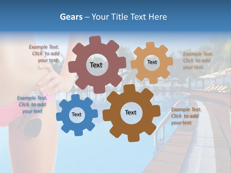 Tropical Girl Pursuit PowerPoint Template