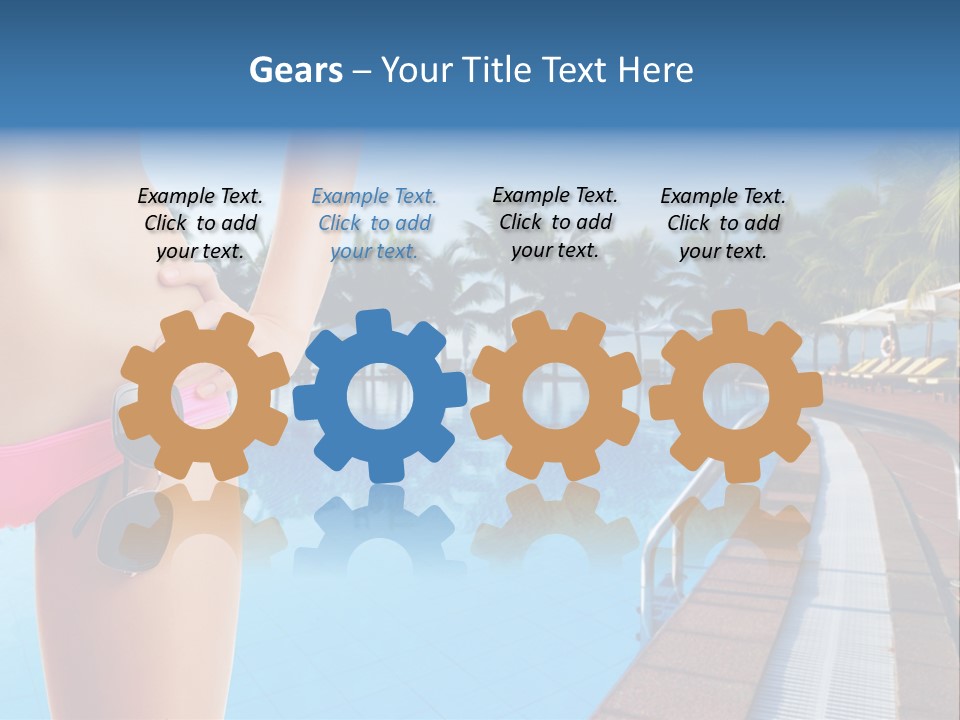 Tropical Girl Pursuit PowerPoint Template