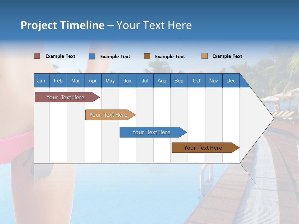 Tropical Girl Pursuit PowerPoint Template