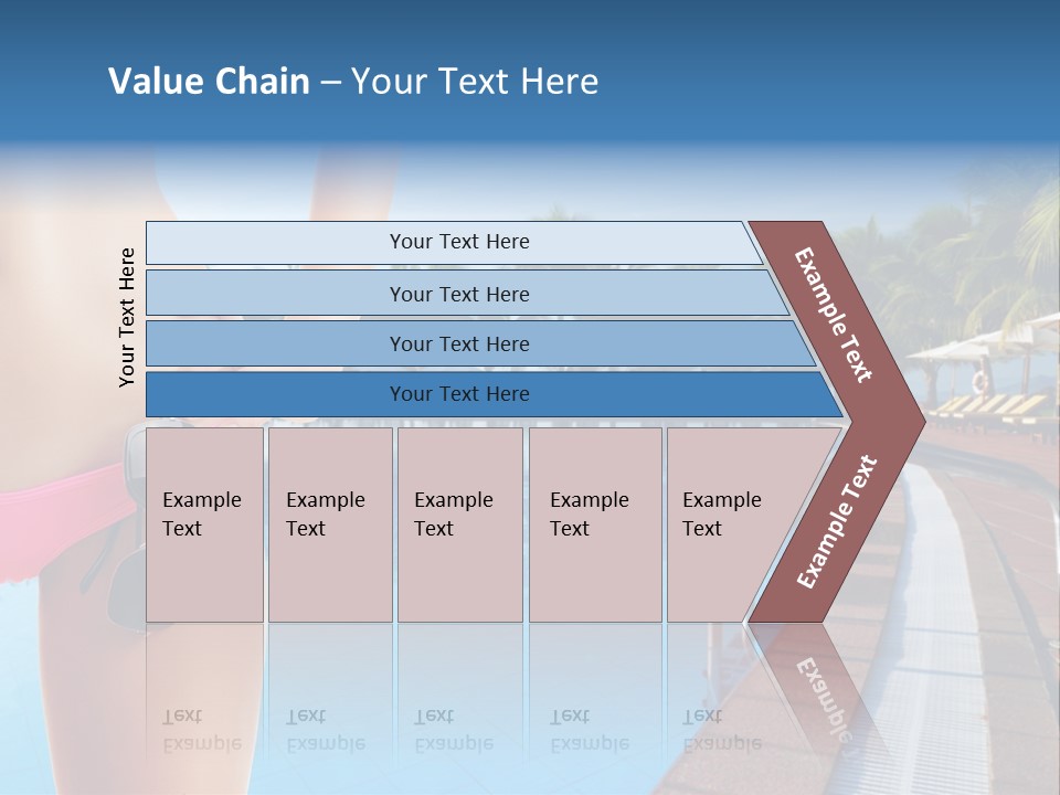 Tropical Girl Pursuit PowerPoint Template