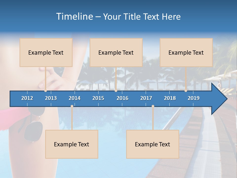Tropical Girl Pursuit PowerPoint Template