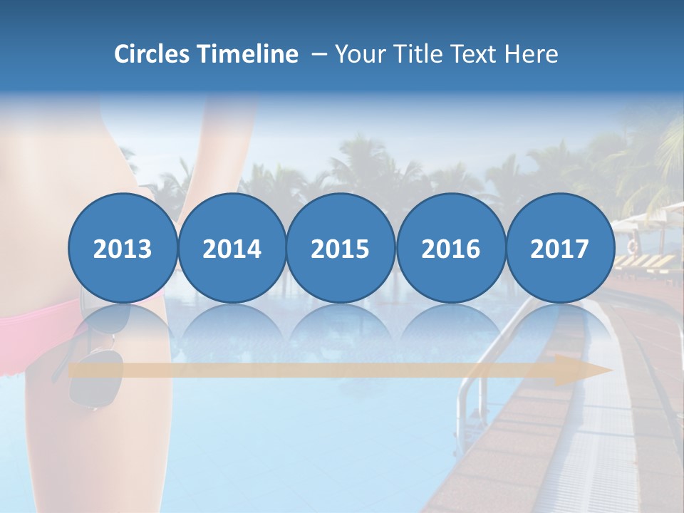 Tropical Girl Pursuit PowerPoint Template