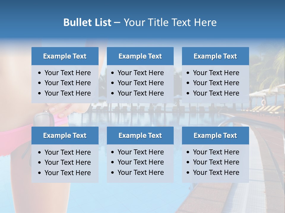 Tropical Girl Pursuit PowerPoint Template