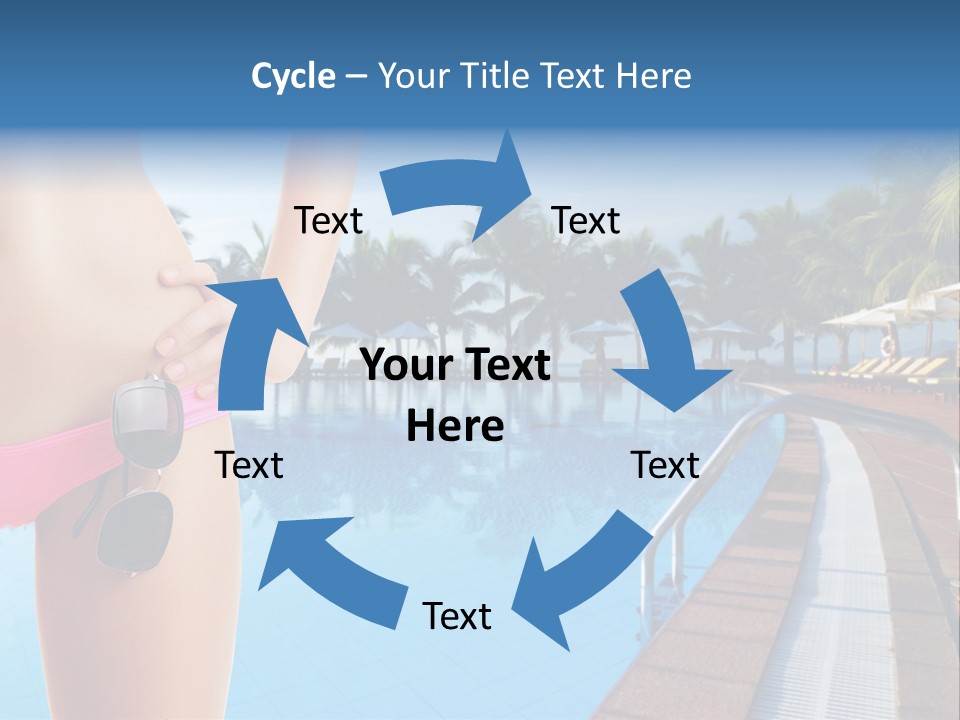 Tropical Girl Pursuit PowerPoint Template