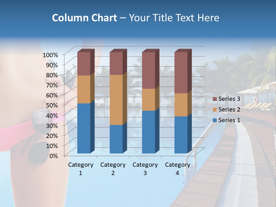 Tropical Girl Pursuit PowerPoint Template