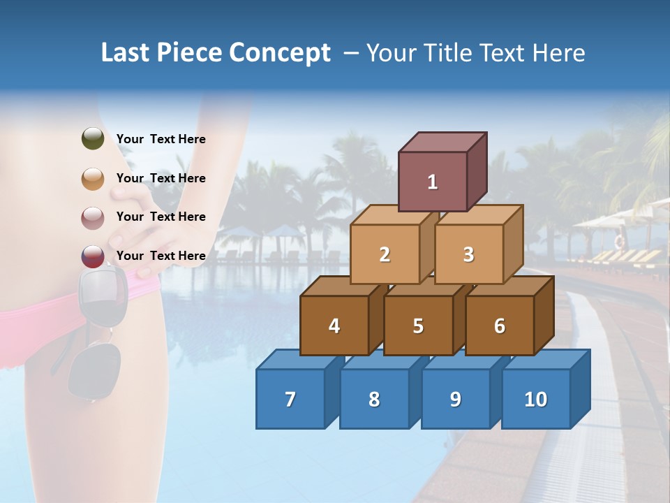 Tropical Girl Pursuit PowerPoint Template