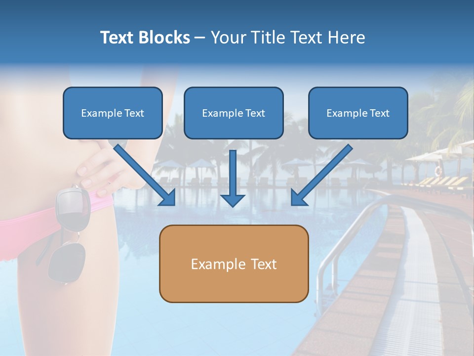 Tropical Girl Pursuit PowerPoint Template