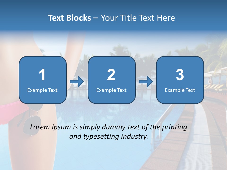 Tropical Girl Pursuit PowerPoint Template