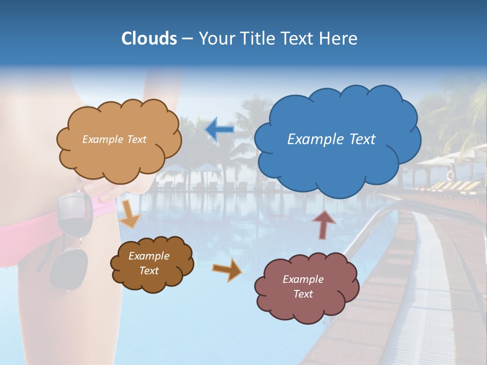 Tropical Girl Pursuit PowerPoint Template