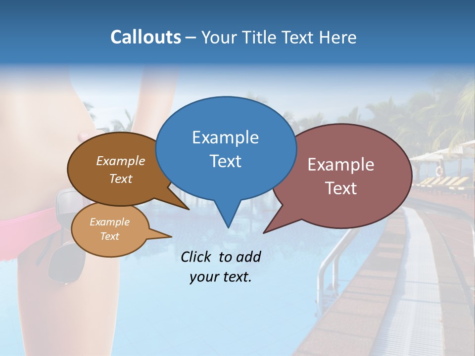 Tropical Girl Pursuit PowerPoint Template