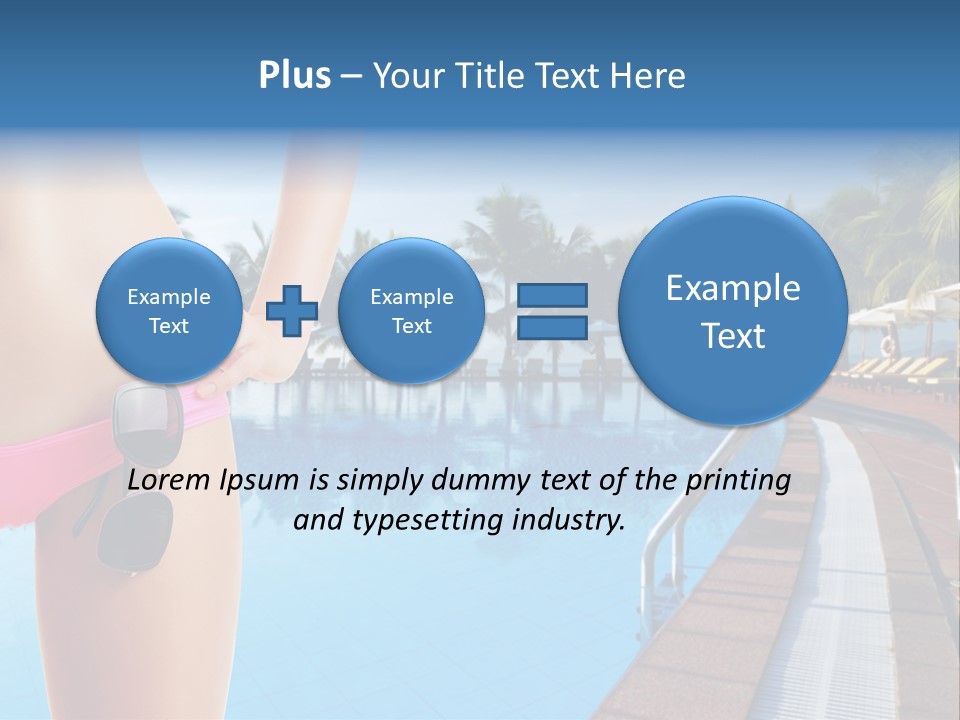 Tropical Girl Pursuit PowerPoint Template