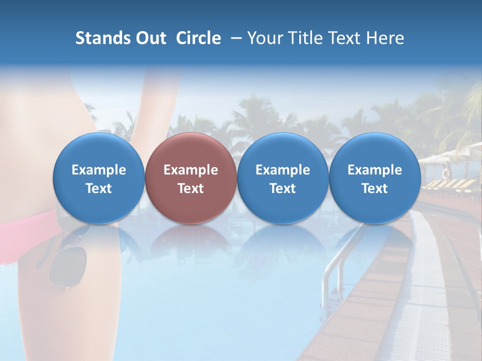 Tropical Girl Pursuit PowerPoint Template