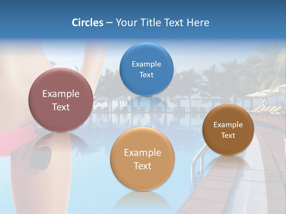 Tropical Girl Pursuit PowerPoint Template