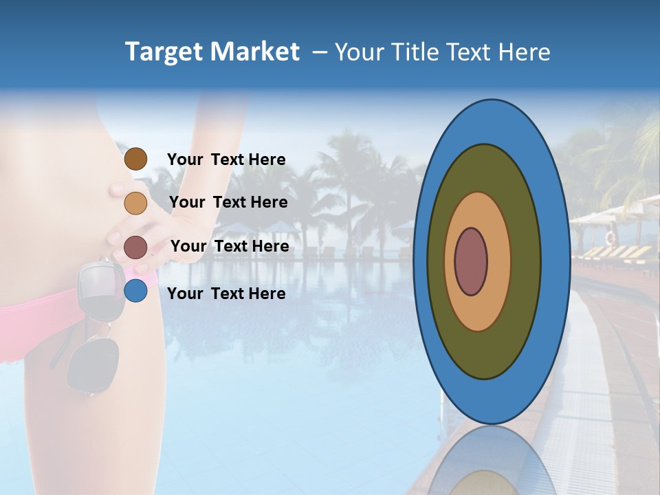 Tropical Girl Pursuit PowerPoint Template