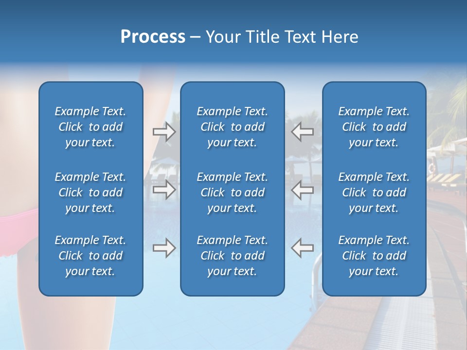 Tropical Girl Pursuit PowerPoint Template