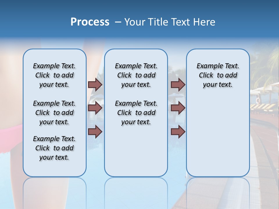 Tropical Girl Pursuit PowerPoint Template