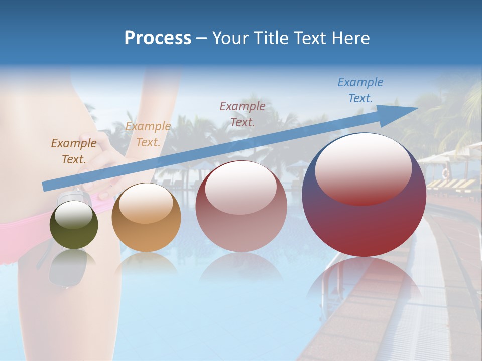 Tropical Girl Pursuit PowerPoint Template