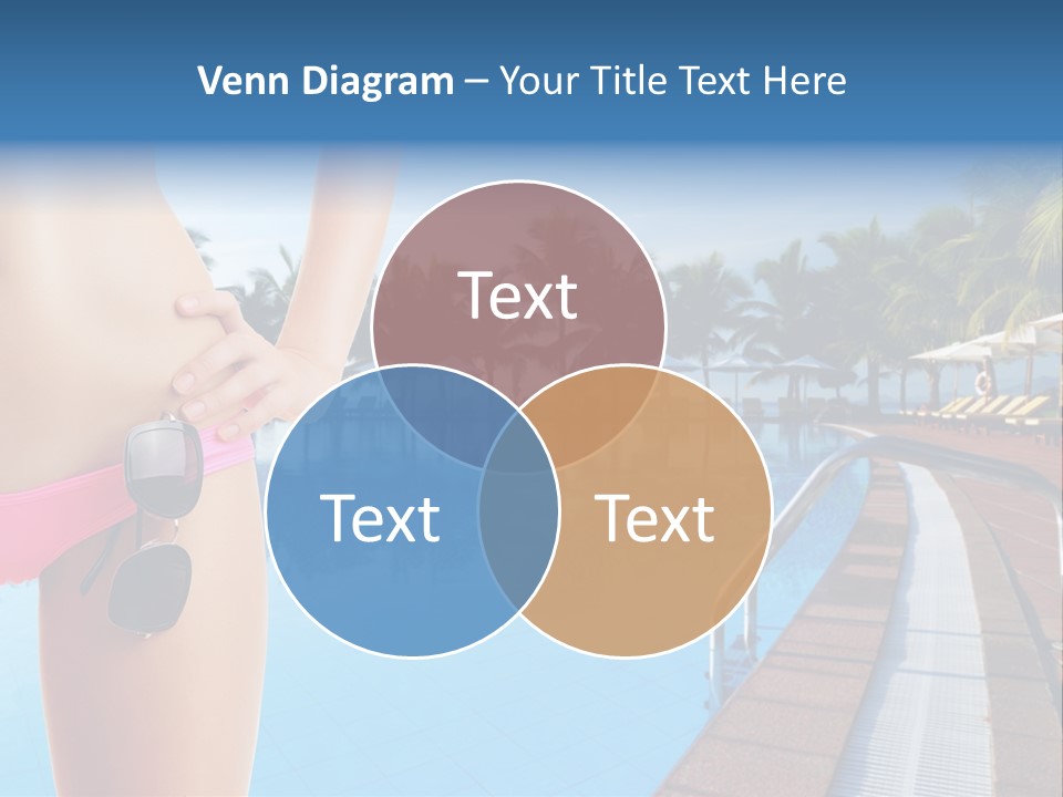 Tropical Girl Pursuit PowerPoint Template