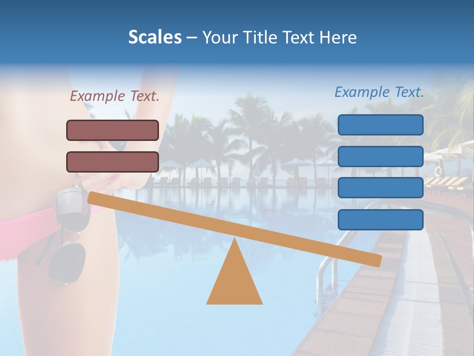 Tropical Girl Pursuit PowerPoint Template