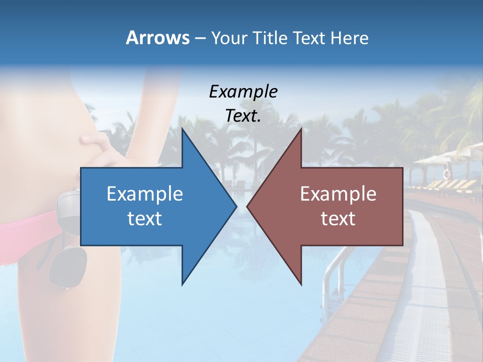 Tropical Girl Pursuit PowerPoint Template