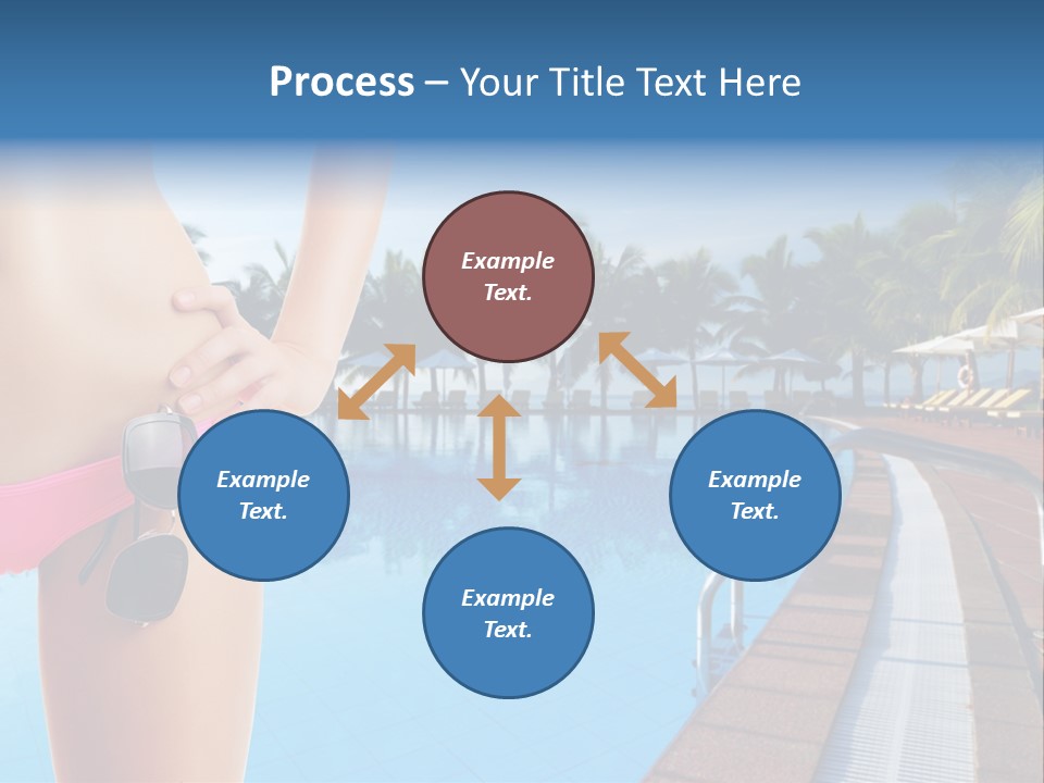 Tropical Girl Pursuit PowerPoint Template