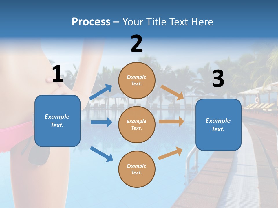 Tropical Girl Pursuit PowerPoint Template