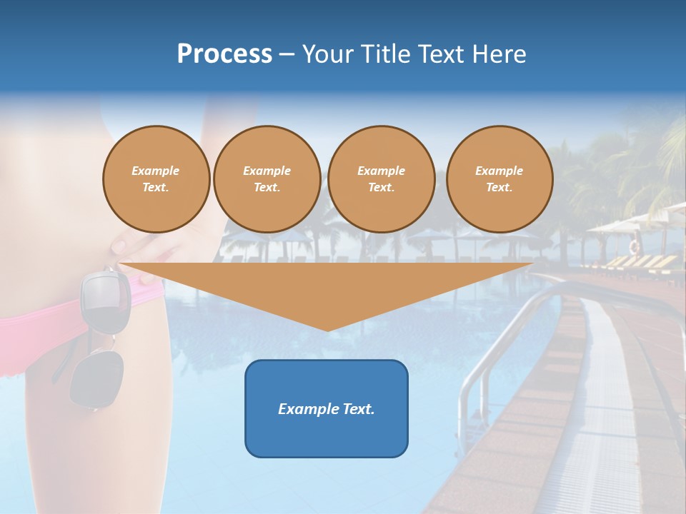 Tropical Girl Pursuit PowerPoint Template