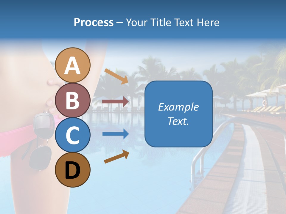 Tropical Girl Pursuit PowerPoint Template