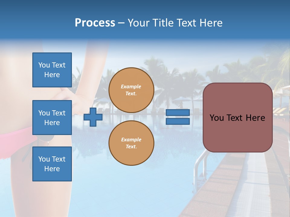 Tropical Girl Pursuit PowerPoint Template