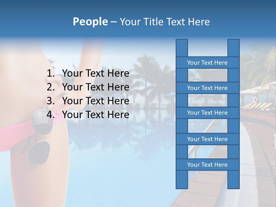 Tropical Girl Pursuit PowerPoint Template