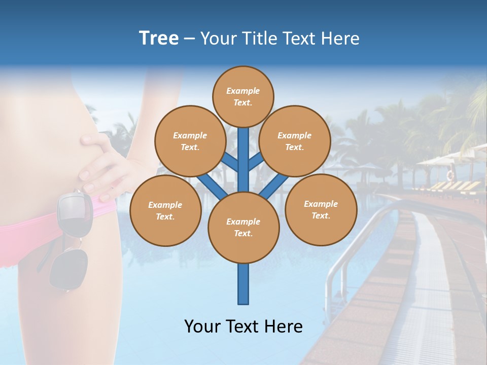 Tropical Girl Pursuit PowerPoint Template